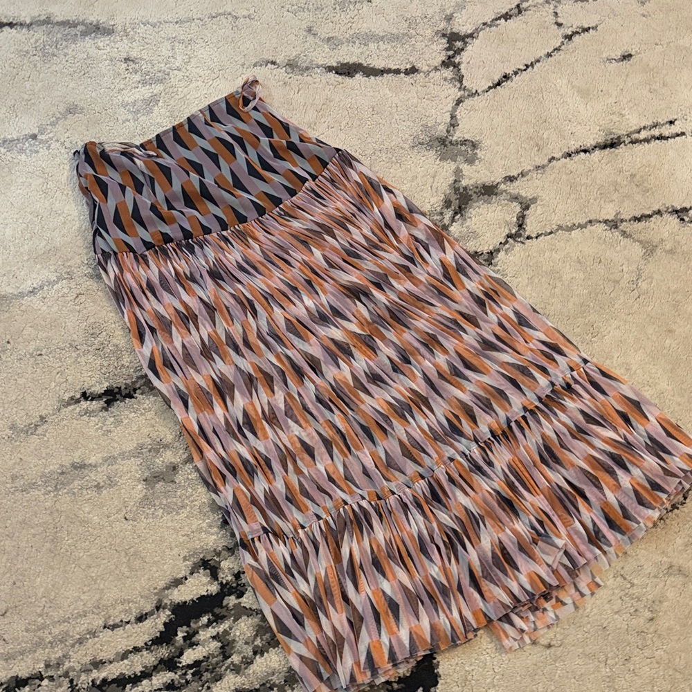 Geometric Patterned sheer Women's Skirt